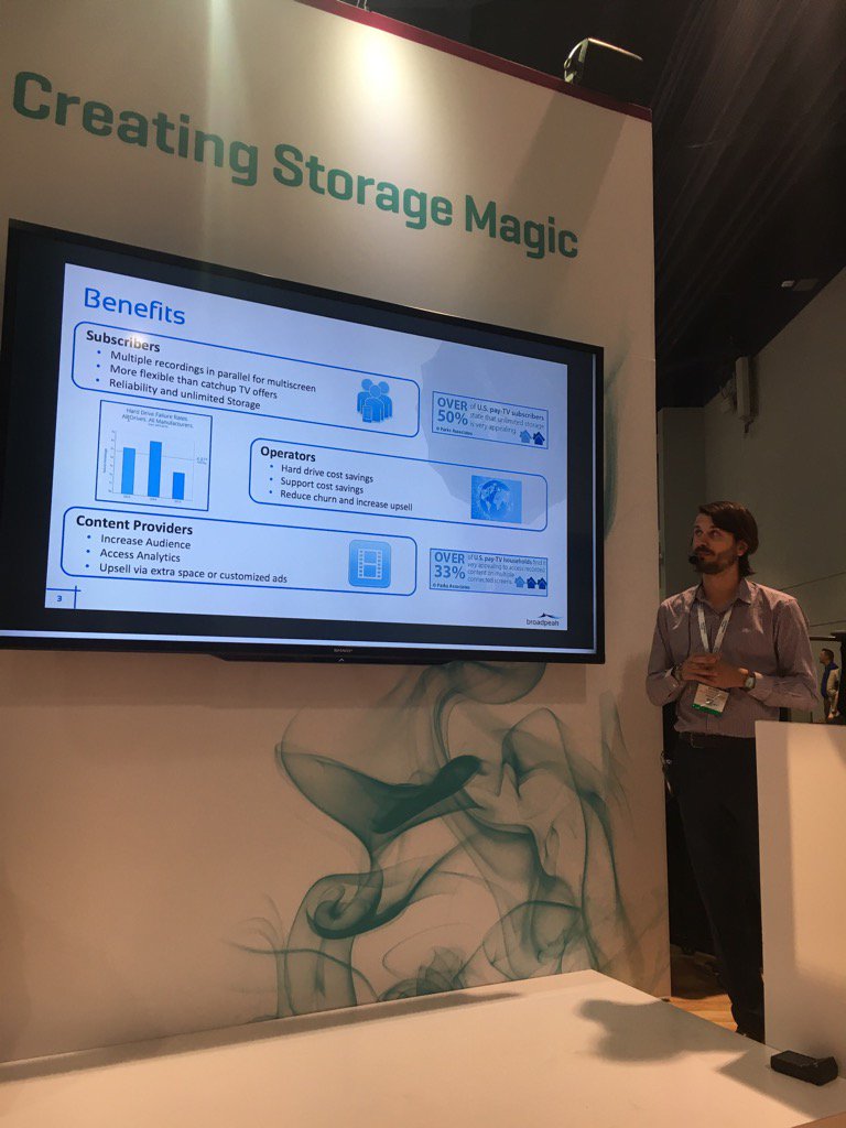 broadpeak's tweet photo. All the benefits of #cloudPVR presented at 1:00 pm at @scality booth SL8505 #sds @broadpeak https://t.co/zwXQFJ4o9s