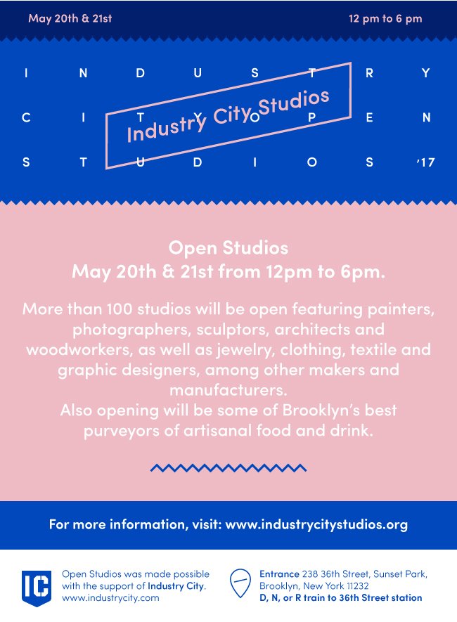 Join us on Saturday, May 20 and Sunday, May 21, 2017, from 12 - 6pm daily when over 100 artists and makers open their doors for Open Studios
