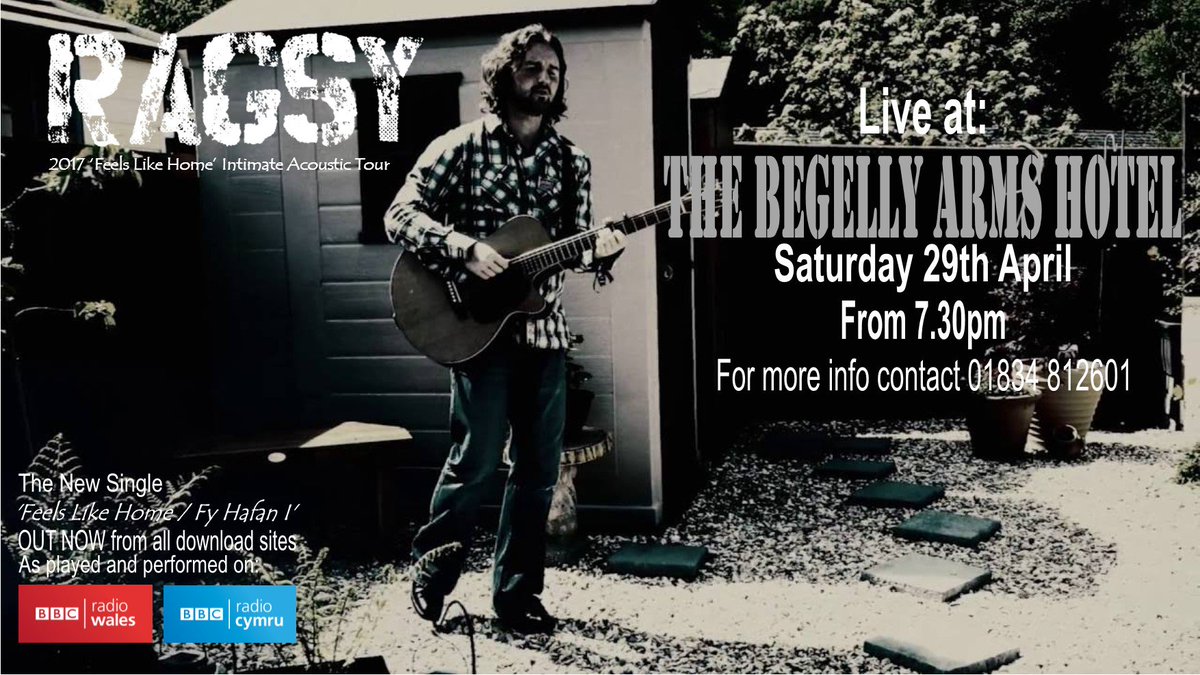 #Excited to be performing <a href="/BegellyHotel/">Begelly Arms Hotel</a> Saturday as part of the #FeelsLikeHome #Tour. If your in the #Kilgetty area please come along x