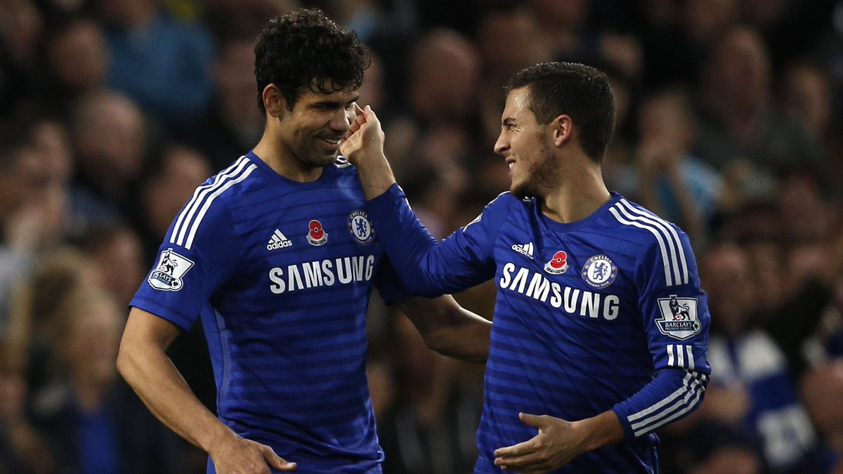 AmTheStatMan's tweet photo. They both have 5 assists and Costa has 3 more goals than Hazard but who do you think has been the more important player and why???.......... https://t.co/qqCwB1Pb30