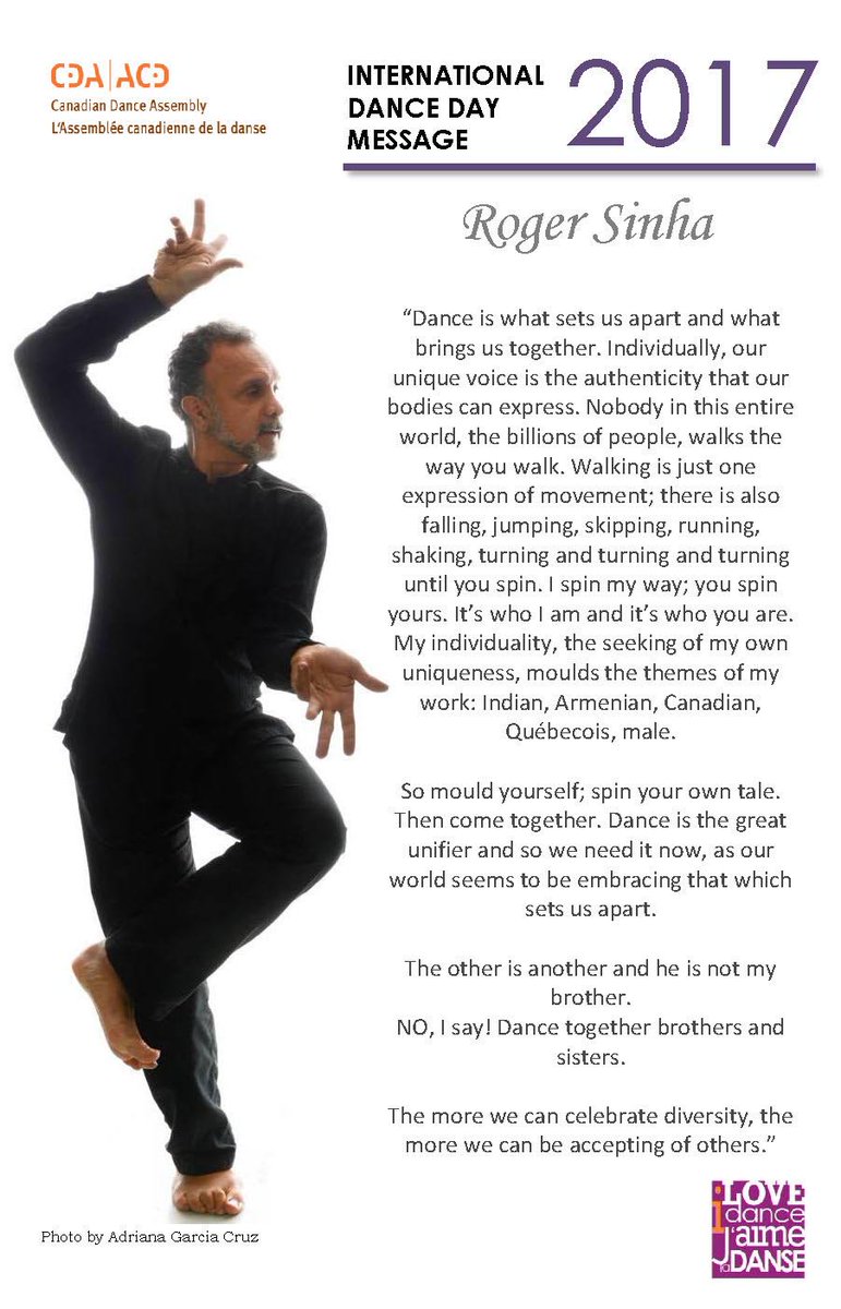 dancenovascotia's tweet photo. Happy National Dance Week! Here's why Roger Sinha dances. #NDW #IDD #nsdanceday https://t.co/qAlUXrJ5Lp