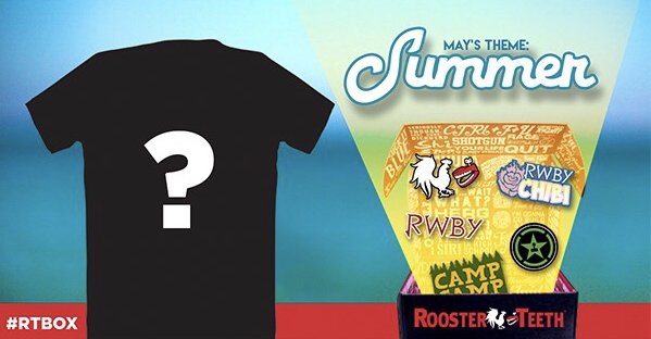 RoosterTeeth's tweet photo. Mayโs #RTBox theme is SUMMER! Sign up for Double Gold by April 30th to get yours!
https://t.co/jAVPjIFNZj https://t.co/OhuLTrEtZm