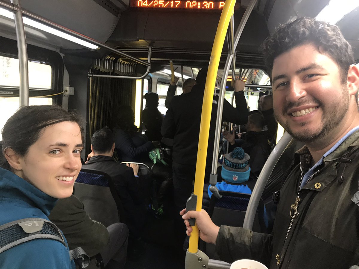 SmartGrowthUSA's tweet photo. From the multimodal Union Station to the H St streetcar.. now our #TOD peer network boards the X2 bus to explore Mount Vernon #LOCUSsummit https://t.co/zxypOz7TMO