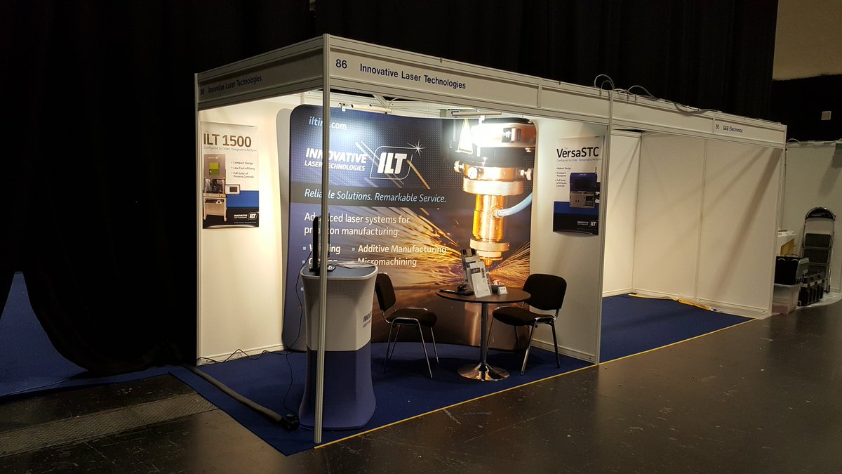 InnovativeLaser's tweet photo. We are all set for the MedTech show tomorrow. Visit ILT on Stand 86 to discuss medical laser workstations #MTIEXPO @medtechonline https://t.co/2zon5Plh3D