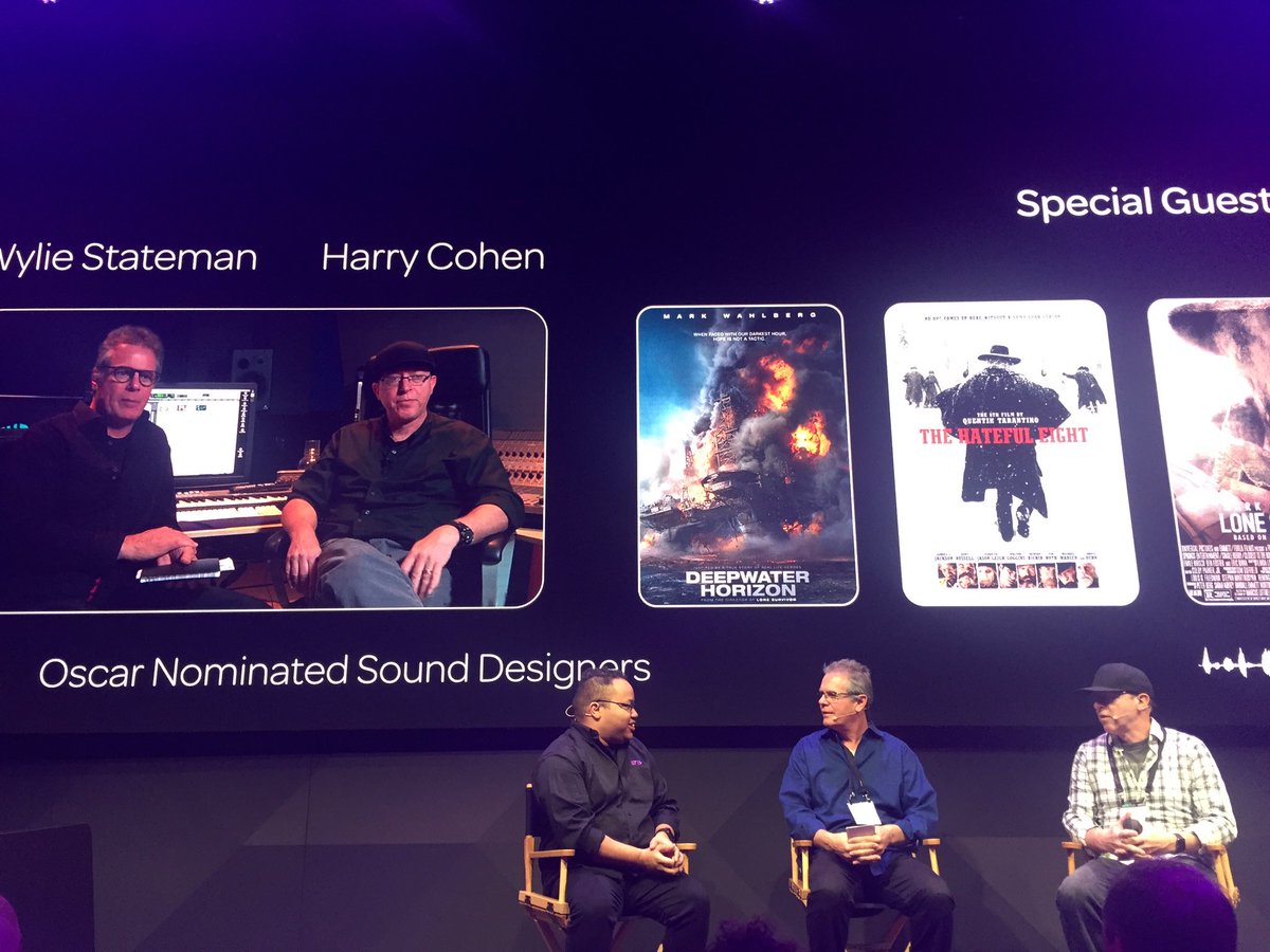 nonstopjohnnie's tweet photo. ProTools demo @NAB @Avid booth talking about Deepwater Horizon &amp; Dolby Atmos #Avid #NABShow https://t.co/fLLhKUsvEV