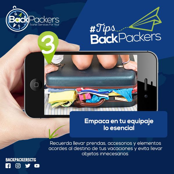 backpackersctg's tweet photo. "Empaca en tu equipaje lo esencial"

#TipsBackpackers #Tips #Backpacker #Viajes #Wanderlust #Travel #Traveler #FelizMartes https://t.co/fDuKUzhlzk