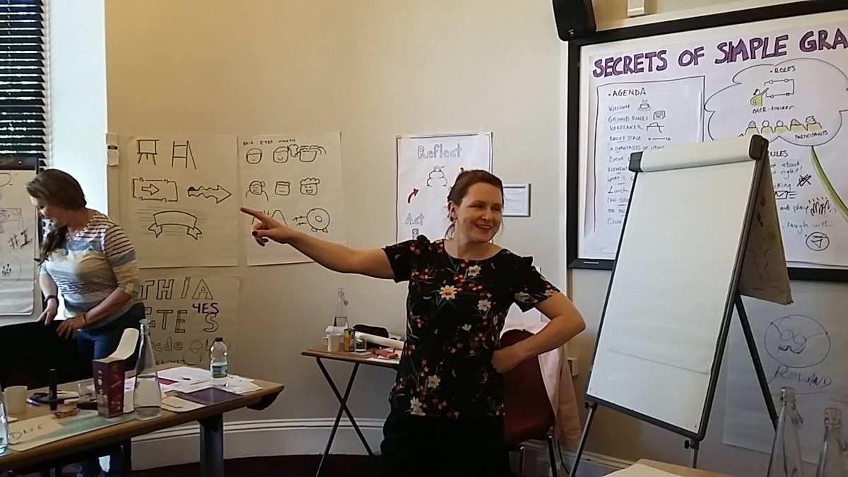 HeleneJewell's tweet photo. Amazing day learning about #simplegraphics thank you @VisualEmer with @JonathanRees_ @MaryAFardoe #graphicfacilitation #workshop #Bristol https://t.co/9NBprTNCCf
