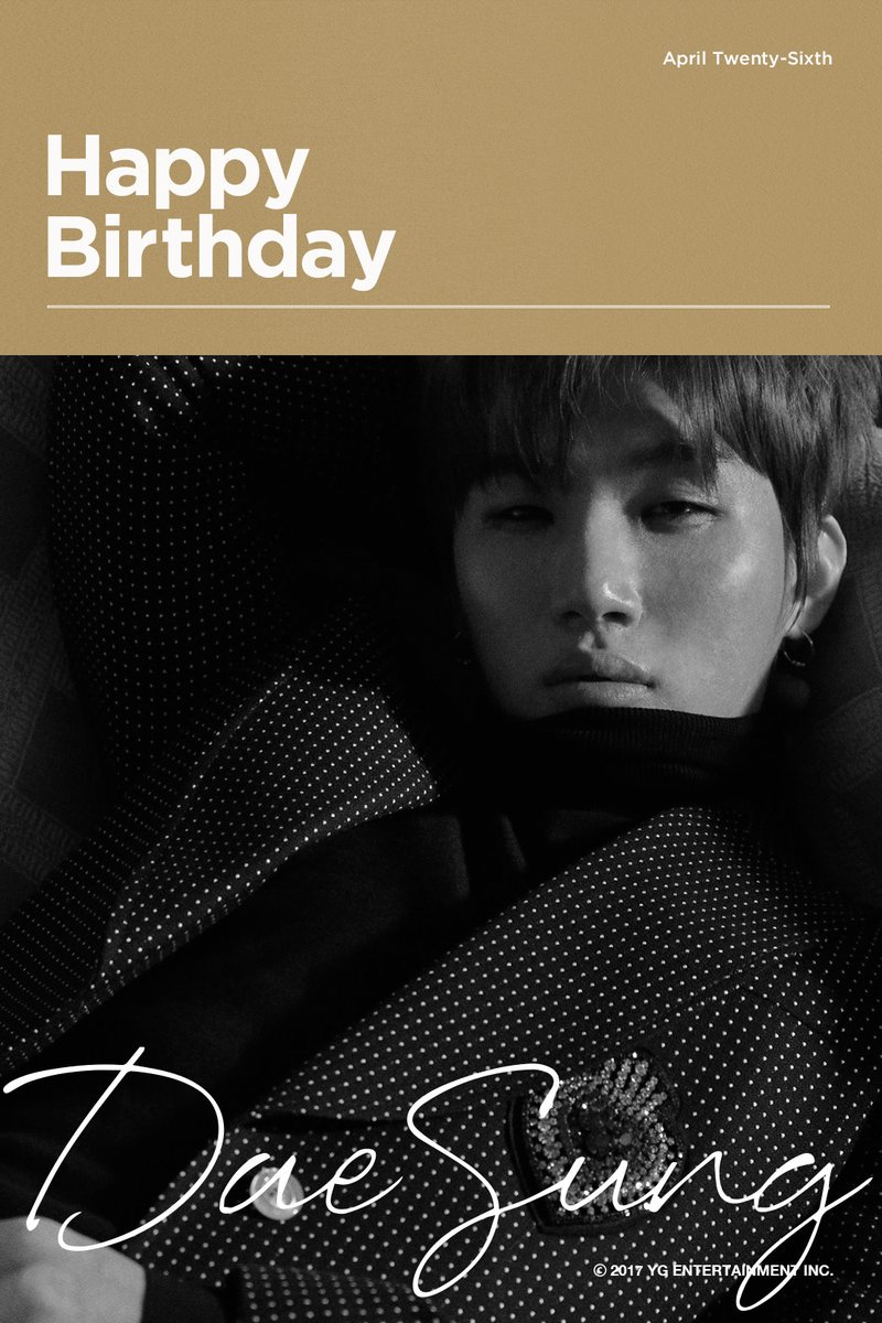 [HAPPY BIRTHDAY DAESUNG]
originally posted by ln.is/ZQjrx #DAESUNG #대성 #BIGBANG #빅뱅... by #ygent_official via <a href="/c0nvey/">Convey</a>