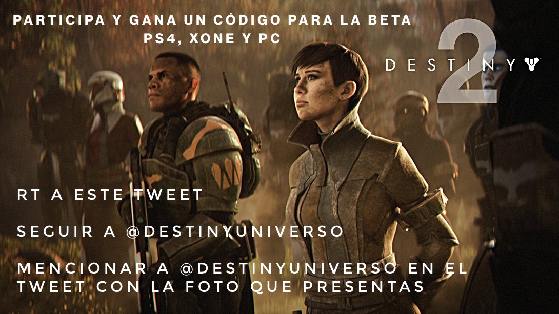 DestinyUniverso's tweet photo. ¡#SORTEO #destiny2! Demuestra que tu guardián está listo para la nueva aventura en 1 foto y sigue las instrucciones,¡tienes hasta el día 18! https://t.co/ibCoSBMZOy