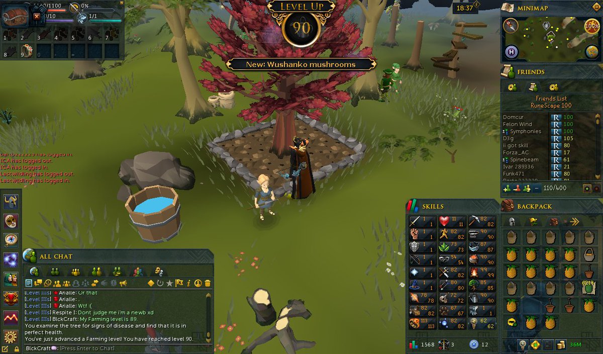 RsBlckCraft's tweet photo. 90 farming achieved! Goal complete, now road to 99 farming.
#selfsufficient #gardening #levelIIIs #level3skiller #RS3 #farming @RsBlckCraft https://t.co/QLgVCVHIXi
