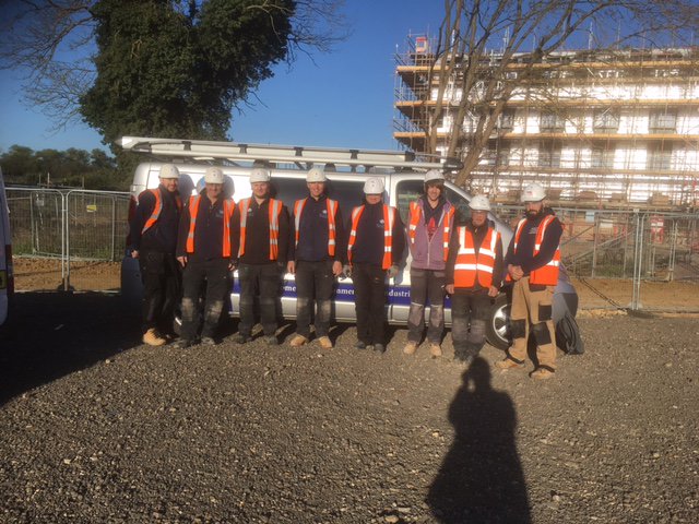 SpaldingElect's tweet photo. Some of the team working on one of our commercial projects in the Northampton area. https://t.co/8xYZ4vPxd1 https://t.co/wgRry8hqks