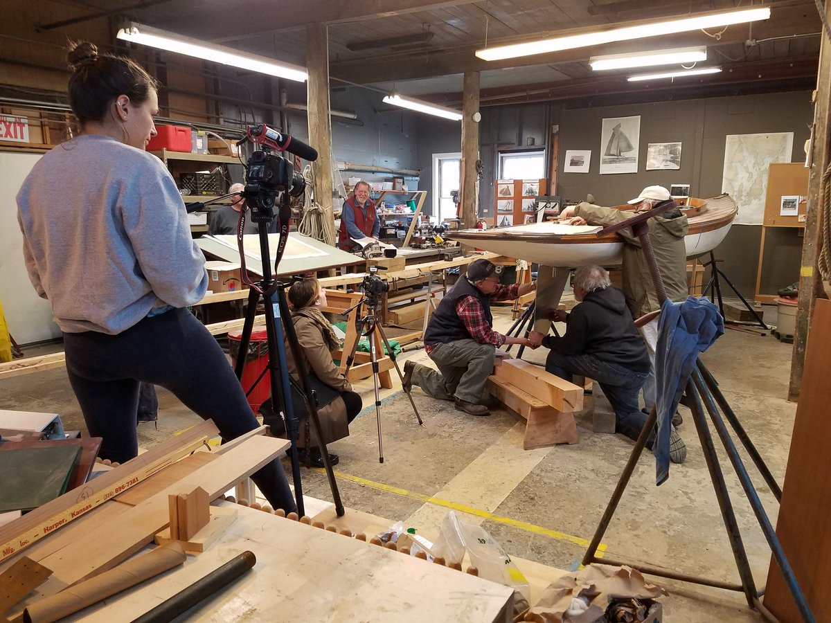 RWUJour's tweet photo. Filming @herreshoffmm #CivicScholars #communityengagement  documentary production @myrwu #BNews https://t.co/vLPA88BqJ6