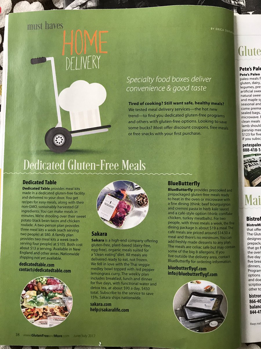 DedicatedTable's tweet photo. We are excited to be featured in the new issue of @GlutenFreeMore Magazine! https://t.co/lTQaWwiIbx