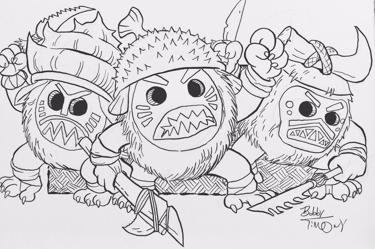 Kakamora Moana Coloring Pages Coloring Pages