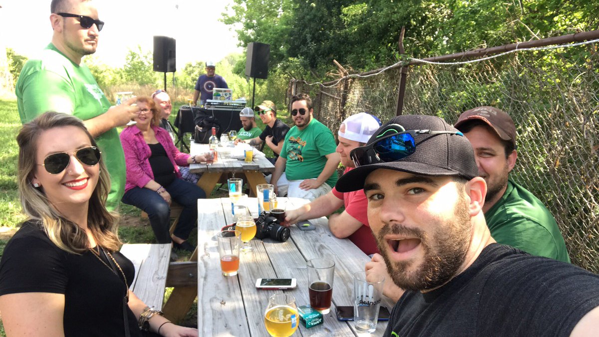ChiveCharlotte's tweet photo. Trying the great brews @BlueBlazeBrew has to offer! @ChiveCharities @ChiveNation you ready for a Charity Beer ;) #thisway #thatway #PWAP https://t.co/hLRsTJmqSJ