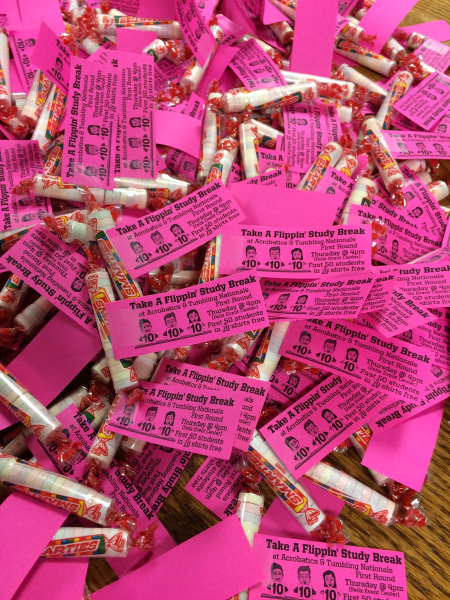 APUCougars's tweet photo. All you @Smarties out there, take a flippin' study break &amp; watch #APUAcro in #NCATA2017 Championships this Thursday at 4pm! #deadweek 🤸‍♀️ https://t.co/aHWIxJiNoT