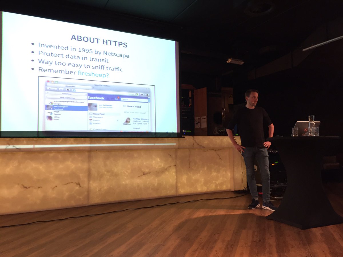 ArcadyNL's tweet photo. Last but not least! @hkolk praat over #Security en #https bij #Marktplaats #WebdevZwolle https://t.co/a2FezHE971