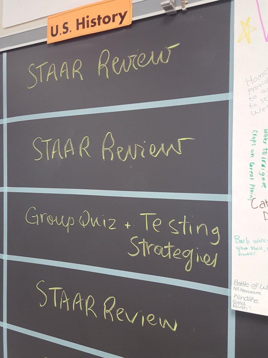 CincoRanchSS's tweet photo. It's time to get ready for the U.S. history test. Our cougars are more prepared this year than ever before! #review #prepare #domimatr #cpoe https://t.co/4FKkXlrjPZ