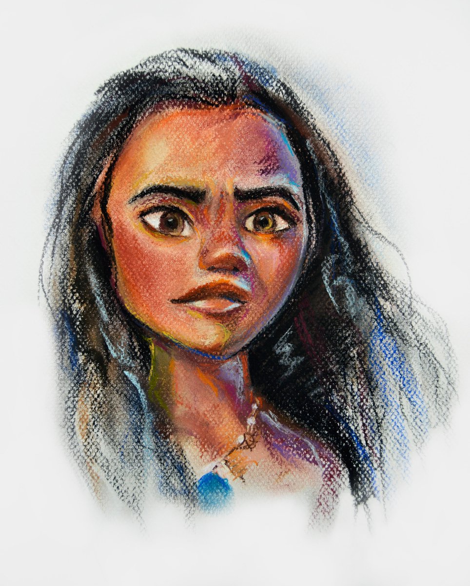 Letycomfety's tweet photo. Retratos a pastel como adelanto del trabajo final! #DIBUJOaVAIANA Para @VideojuegosGAME #Vaiana #Maui https://t.co/nRszOa50Hv