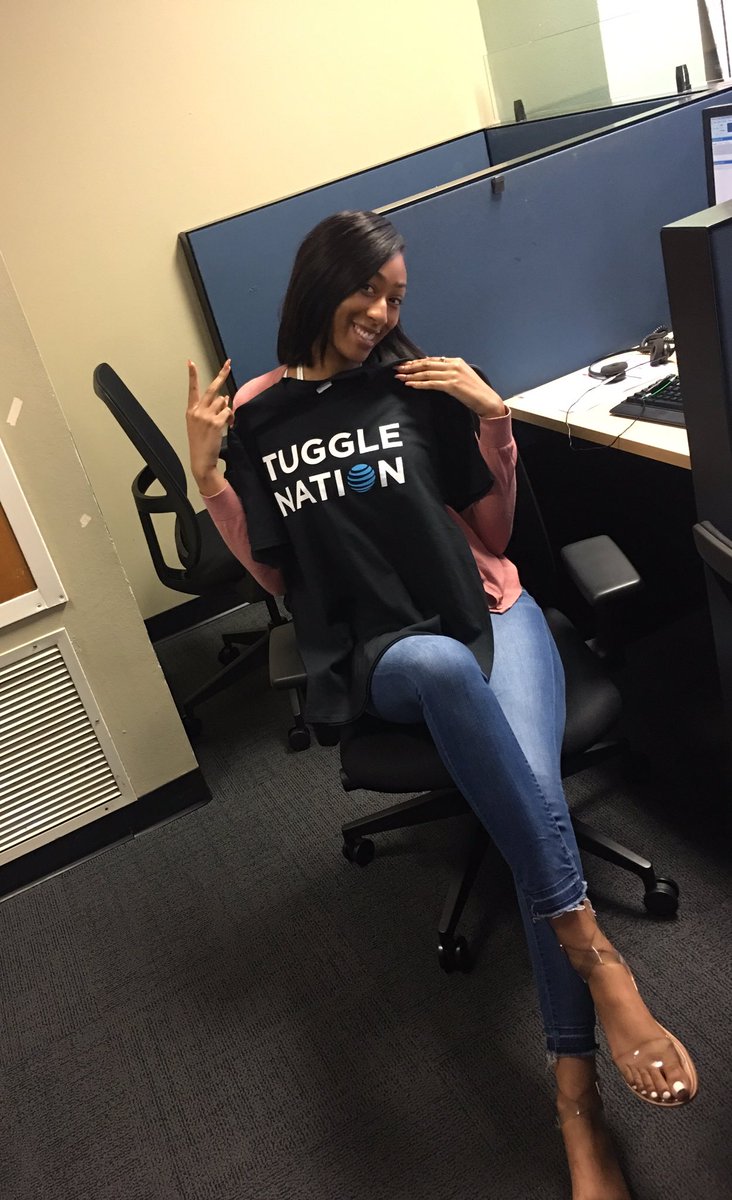 ShreveportEDC's tweet photo. Diamond scored her a "TuggleNation" tee by getting a DTV sale during certs! @RANDAE_EDC_TPAL @EDC_TPUSA @ShreveportCCM https://t.co/h9FqD03VnC