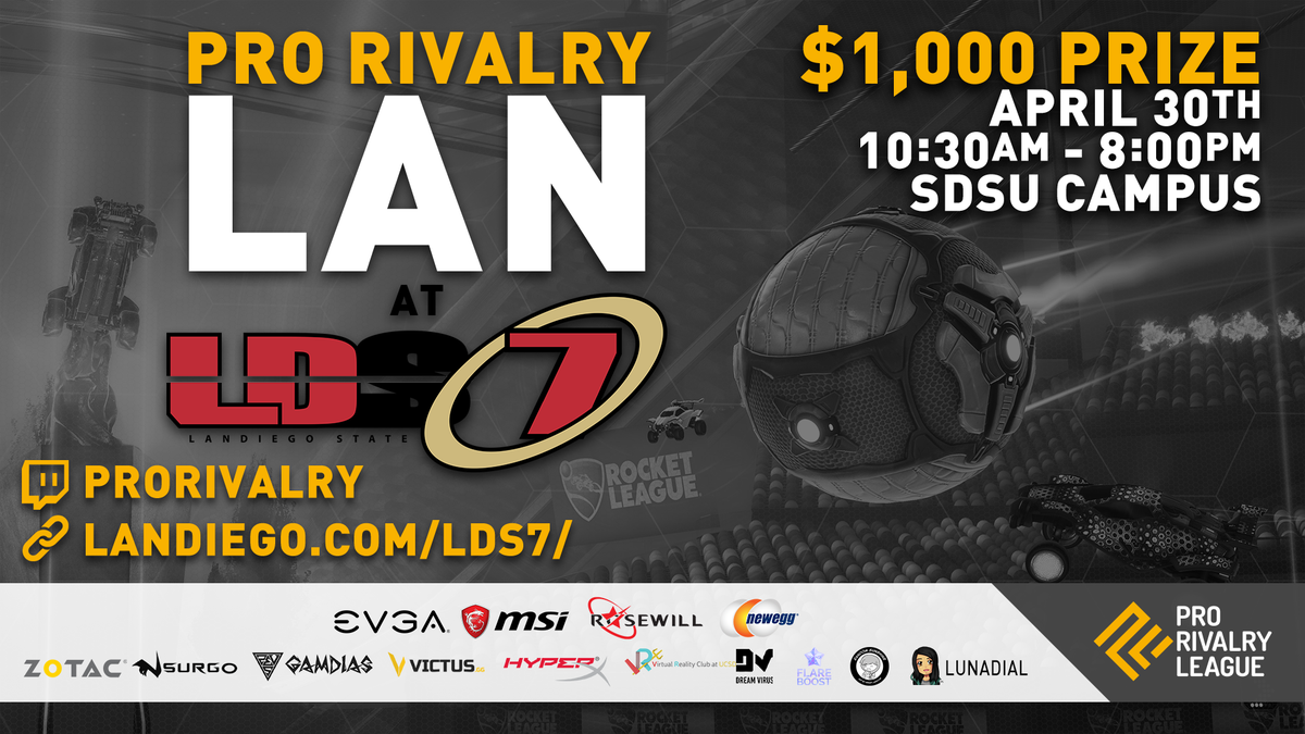 RivalEsportsGG's tweet photo. Time is quickly running out! If you're on the West Coast, don't forget to sign-up for the Pro Rivalry LAN at #LDS7! https://t.co/lazWdV7pDU https://t.co/SI18w6YepV