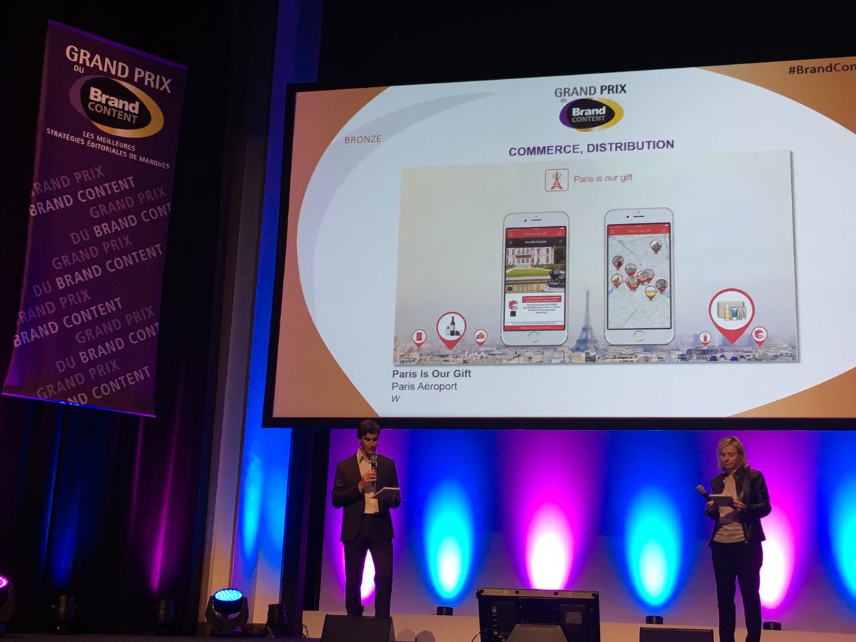 GroupeADP's tweet photo. L'app mobile @ParisAeroport #ParisIsOurGift remporte le #BrandContent2017 Bronze categorie #commerce #distribution !
Cc @wcie
#ParisVousAime https://t.co/3DGqKjOrj3