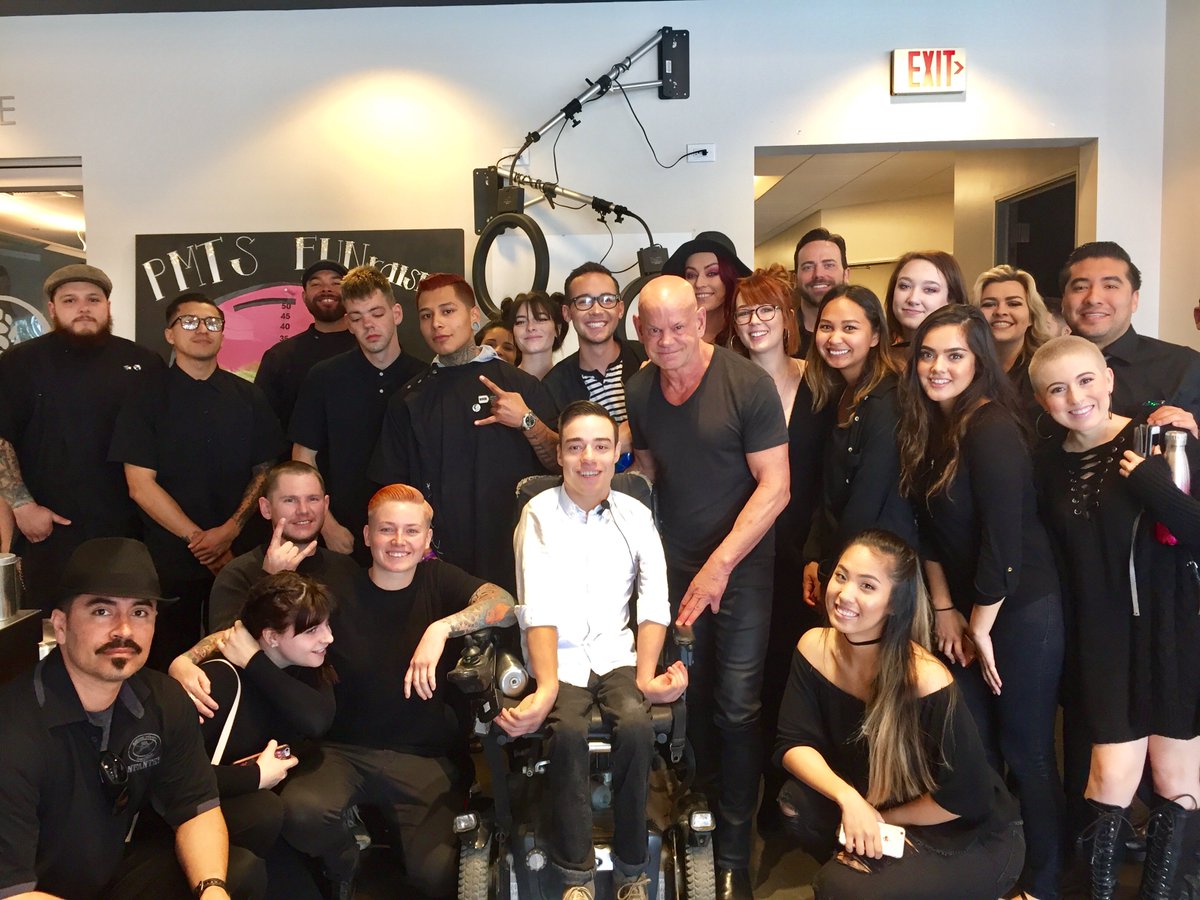 WinnClaybaugh's tweet photo. Today @PMTSCostaMesa hosted the amazing Cole Rogers as their guest speaker. Incredible! Thanks, Cole, for inspiring us all. #Fightability https://t.co/uUmbYkmJz1