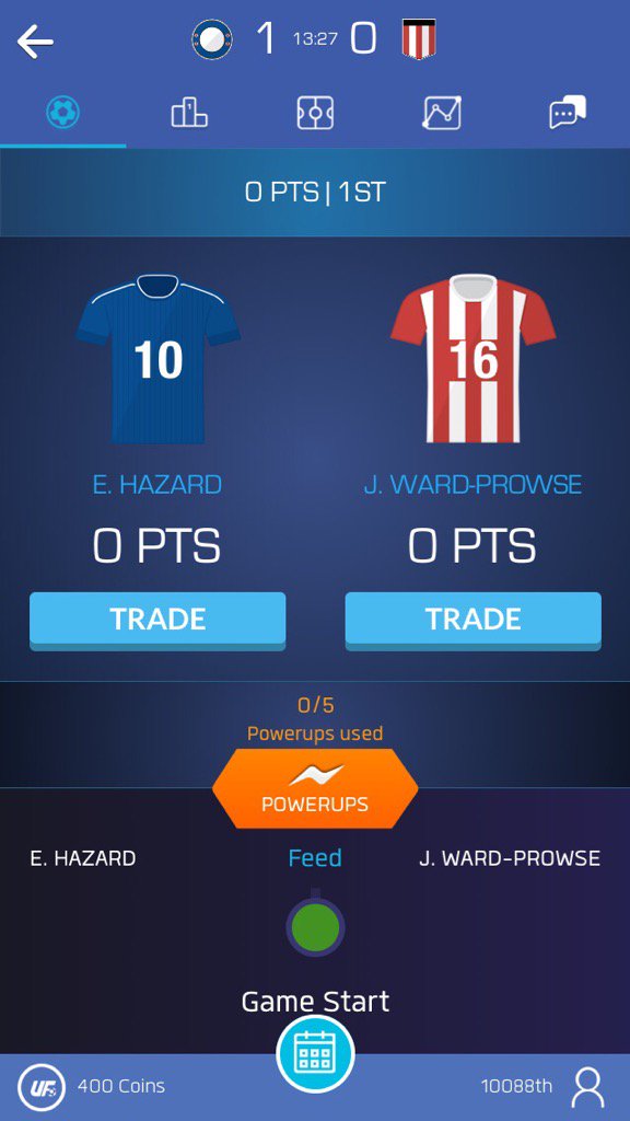 ToonDailyNUFC's tweet photo. I just drafted Eden Hazard &amp;  on @UltimateFanLive for Chelsea v Southampton https://t.co/aV0A7MbuWY https://t.co/07ZDBJw65C