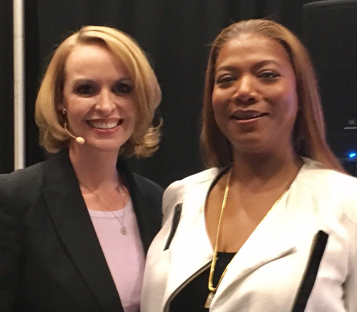 MargoSmith's tweet photo. Queen Latifah is in the house! #strongwomenrock #mktgnation @IAMQUEENLATIFAH https://t.co/oMRD8OvmKL