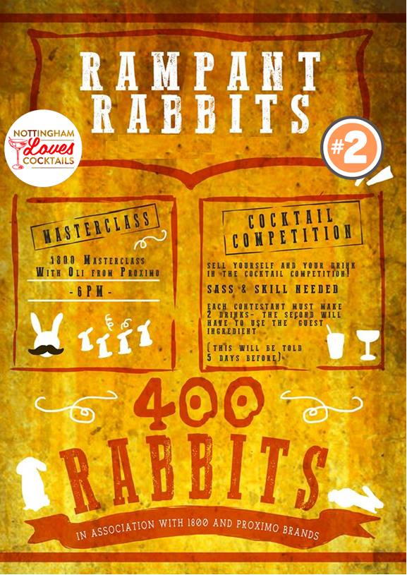 By popular demand the Rampant Rabbits cocktail competition is back for #nottscocktails17! Tomorrow from 6pm! bit.ly/2p2BsLQ