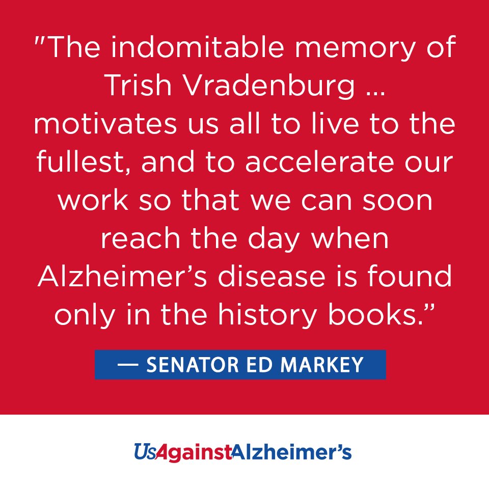 UsAgainstAlz's tweet image. Thank you, @SenMarkey, for honoring UsA2 Co-Founder Trish’s life and legacy on the Senate floor: c-span.org/video/?c466706…