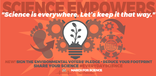 ScienceMarchSF's tweet photo. Tuesday: #ScienceEmpowers
Science is everywhere. Let's keep it that way! Share your #EverydayScience!
https://t.co/Pu3ROR5pNL https://t.co/aVPJchnKJi