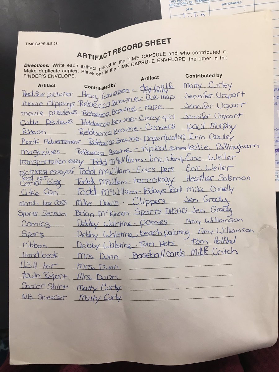 dhsclass2017's tweet image. Thank you to the Class of 1987 for leaving us this time capsule and tape!! Wish we could follow your map, but the new parking lot is on it