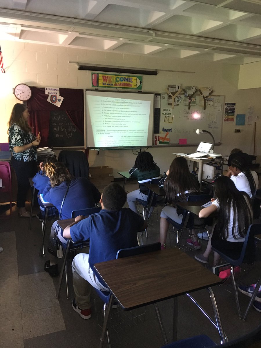 educatorMrD's tweet photo. Getting KPREP ready at @6thGradeFalcons in @Ms_Constantin class with Language Mechanics rules. #RF6A #SOAR #FalconMODE https://t.co/ttRZRDDuWC