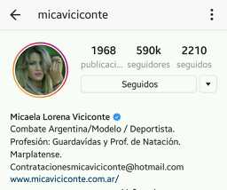combate26983928's tweet photo. Verificaron la cuenta de instagram de @MicaViciconte
#MTVINSTAARVICICONTE #PREMIOSMTVMIAW https://t.co/dQvWKOYPWR