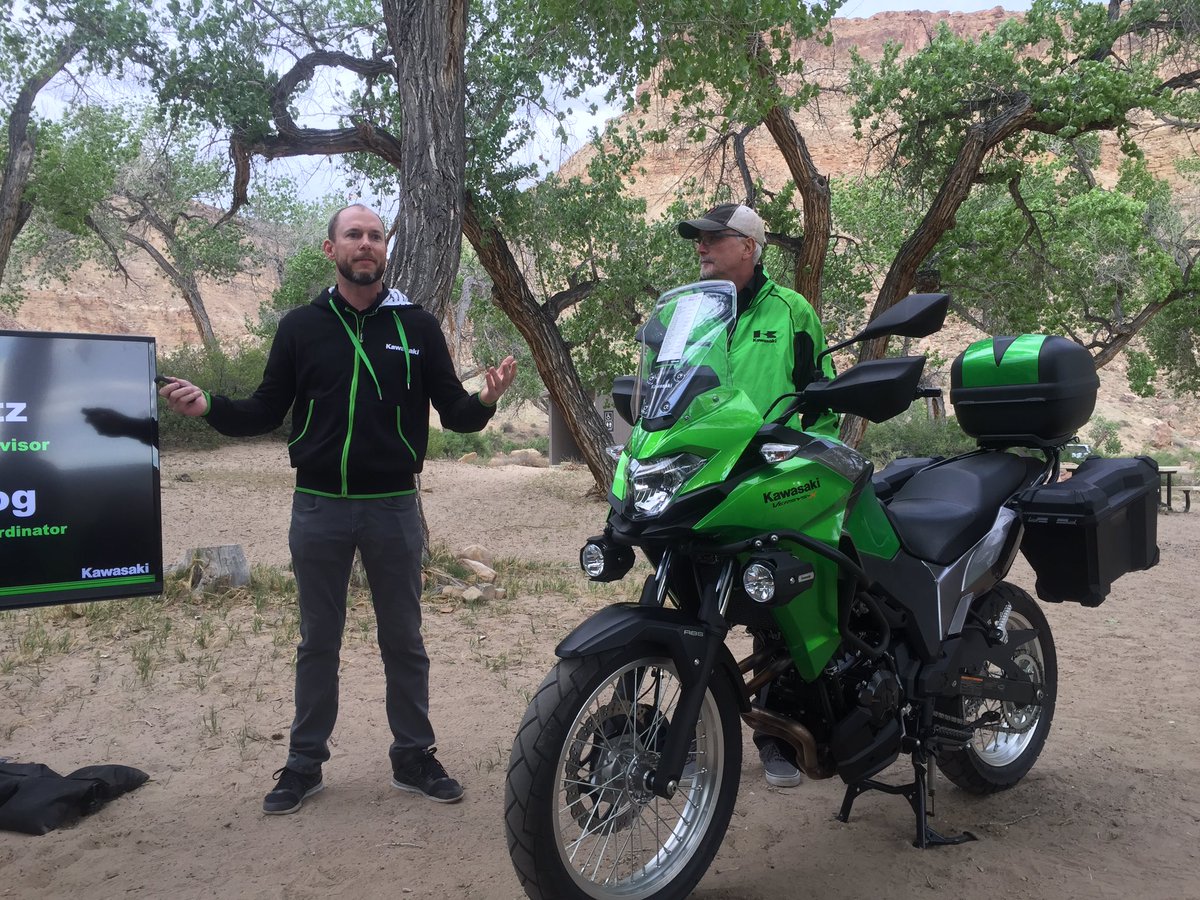 Press ride begins today on the <a href="/KawasakiUSA/">Kawasaki USA</a> #versysX300 with a tour through <a href="/UtahStateParks/">Utah Division of State Parks</a> in the southern part of the state.