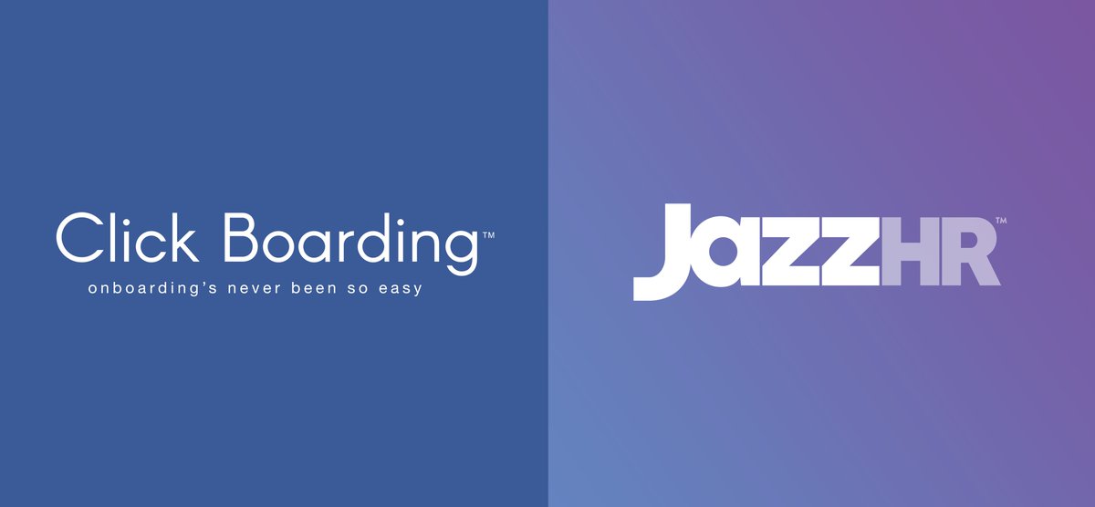 ClickBoardingHR's tweet photo. ANNOUNCEMENT: Click Boarding and JazzHR Partner to Deliver Exceptional Candidate Experience https://t.co/9xkR7ZOHF2 https://t.co/xJV8ery0vQ