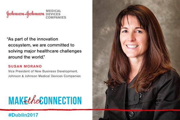 JNJInnovation's tweet photo. #JnJ’s own Susan Morano discusses the importance of investment and jumpstarting growth #Dublin2017 https://t.co/8U9ml4kZoT