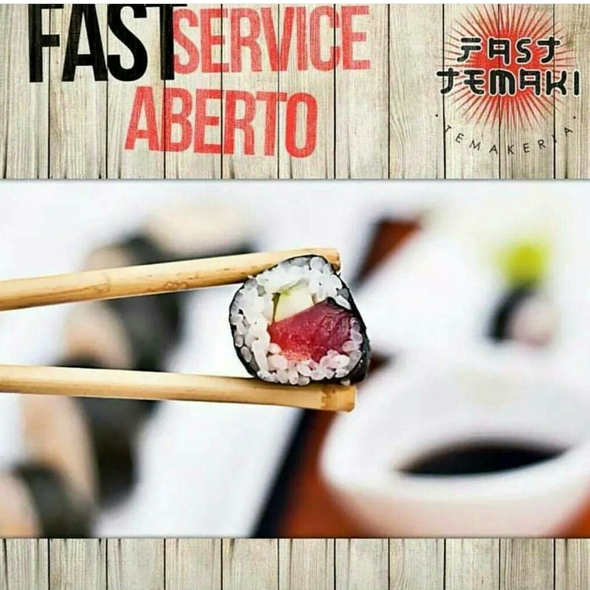 FastTemaki's tweet image. Hora de almoçar nossos deliciosos Sushis no Fast Service mais próximo de você.