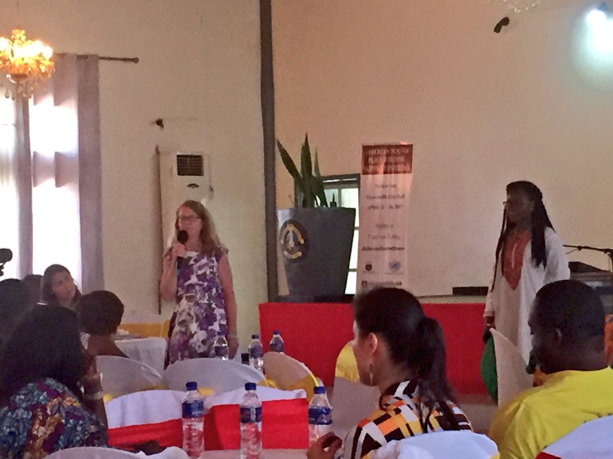 jakobsson_maja's tweet photo. Ex-Amb. &amp; member of Swe Mediators Network @AmbassadorLena: #liberianyouth4peace are courageous, resilient &amp; organised @FBAFolke #2250 https://t.co/Qn2lFd6Utl