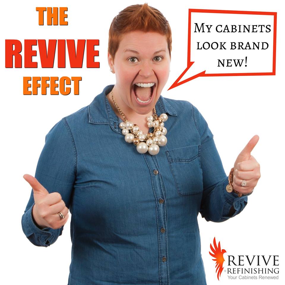 REVIVE your kitchen cabinets with Revive Refinishing, Simcoe County's Cabinet Refinishing Experts! Call us for a quote today at 705-730-6799