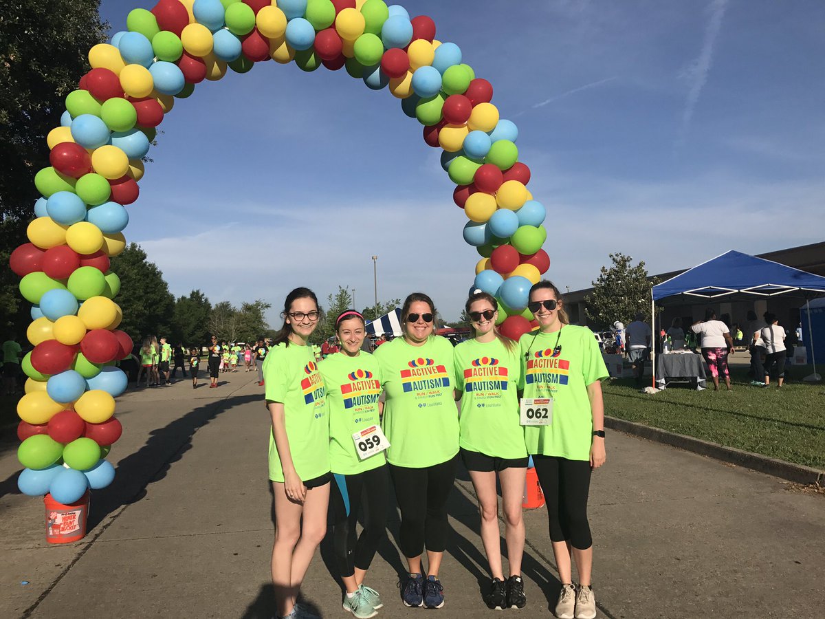 LSUcomd's tweet photo. #comdstrong at Autism Awareness Walk/Run @DeanLSUHSS @LSUcomd https://t.co/37VfrKP0ff