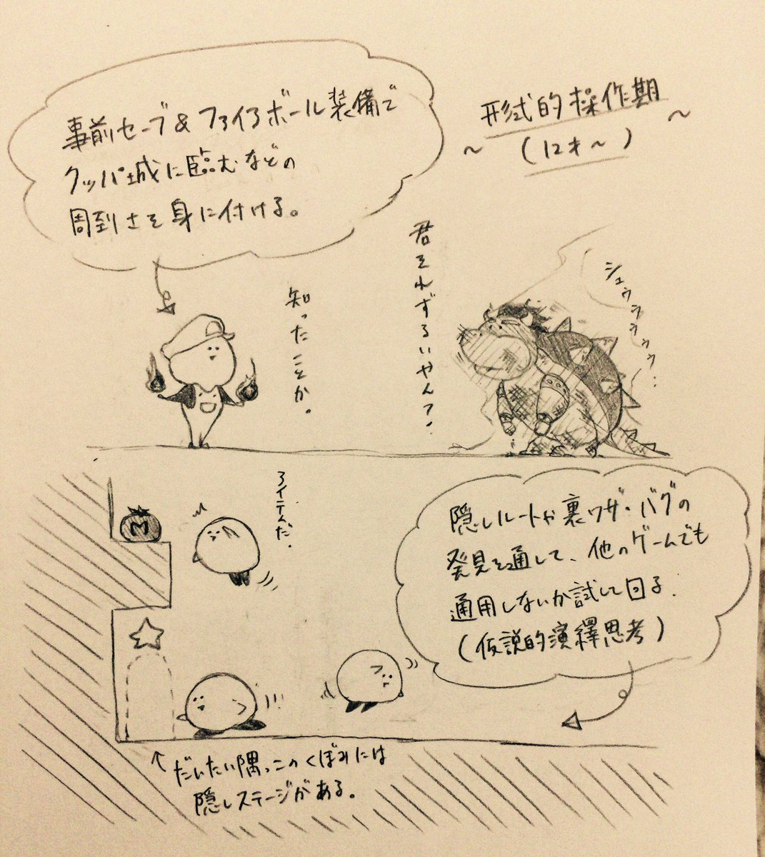 ピアジェの認知発達理論がなかなか理解できなかったので、マリオで例えてみた。 
