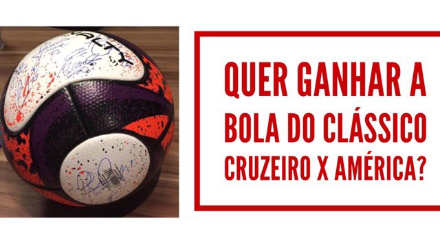 Vou sortear a bola do clássico Cruzeiro x América. Basta dar RT, me seguir e seguir a @radioitatiaia 
sorteia.eu/eWh