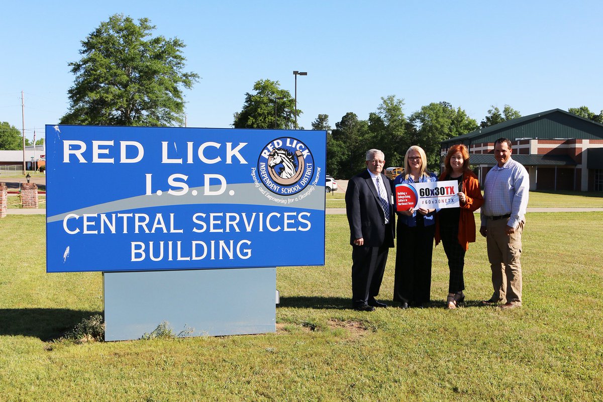 TxkCollege's tweet photo. Red Lick ISD is committed to reaching #60x30TX! #60x30NETX https://t.co/RbTzRxNAaQ