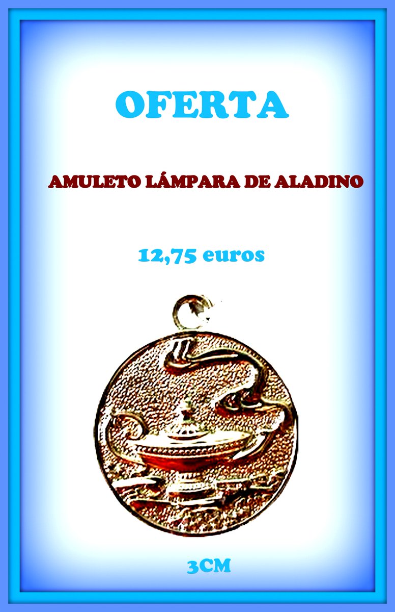 SMilagrosa's tweet photo. OFERTA ESPECIAL Amuleto Lámpara Aladino. Comprar Click Aquí:
https://t.co/CzL3qNpdal https://t.co/2EE9sIKWKM