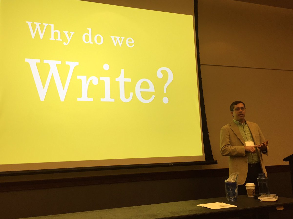 TbroOnline's tweet photo. In a session called Write Drunk and Edit Sober featuring @JimBeaugez at #AmplifyPRAM https://t.co/poyIEeGteh