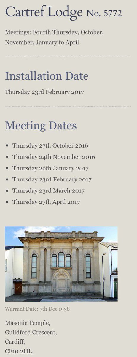 cartref5772's tweet photo. We are an emulation lodge of free and accepted masons in the province of @SouthWalesMason Interested in freemasonry? cartreflodge@gmail.com https://t.co/TcpYMU1njG