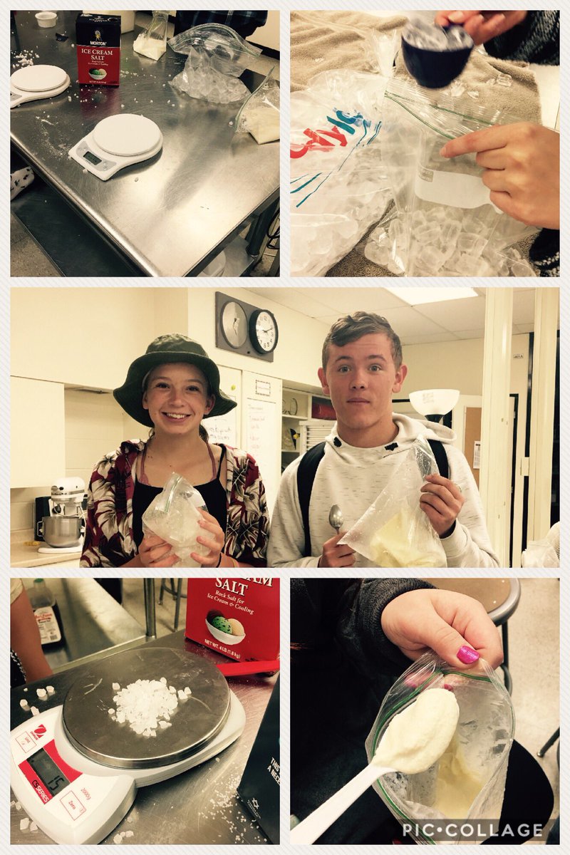 Food Science students make ice cream during their energy in motion lab <a href="/CSSD11/">Colorado Springs Schooll District 11</a> <a href="/OfficialCHSPage/">Coronado High School</a> <a href="/cte_cssd11/">District 11 CTE</a>