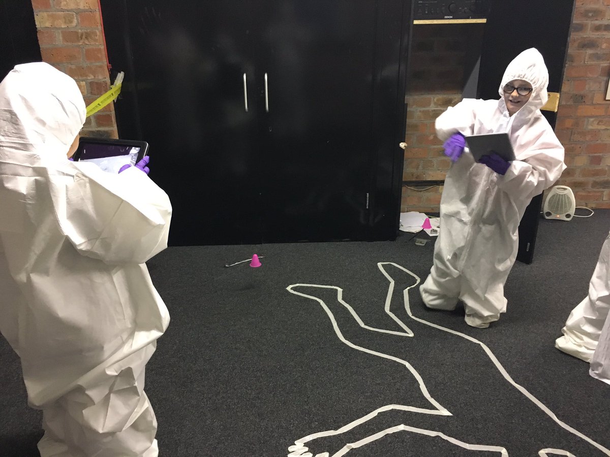 Bonnyrigg1's tweet photo. P6B investigating the crime scene for the Mayberry Mystery #whodunnit @mispace16 https://t.co/Qfxd7vGBzK